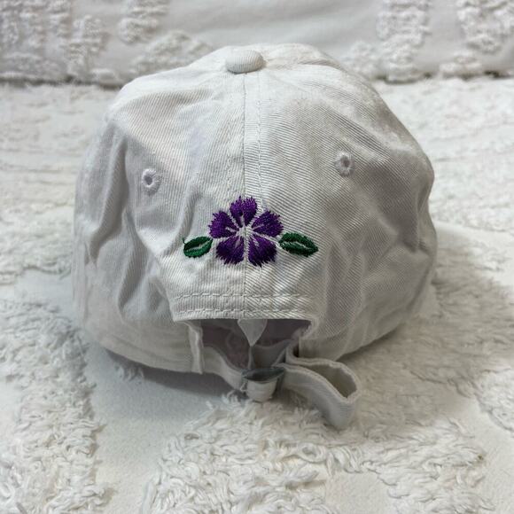 SHE PWR FEMINIST Baseball Cap Hat White Granola Girl Neutral Athleisure Sporty - Picture 2 of 8